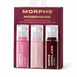 Morphe Misbehaved Mini Dripglass Lip Gloss Trio - Pink, Light Pink, Deep Berry